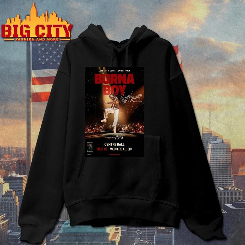 Burna Boy Montreal Quebec December 15 2025 Poster Shirt