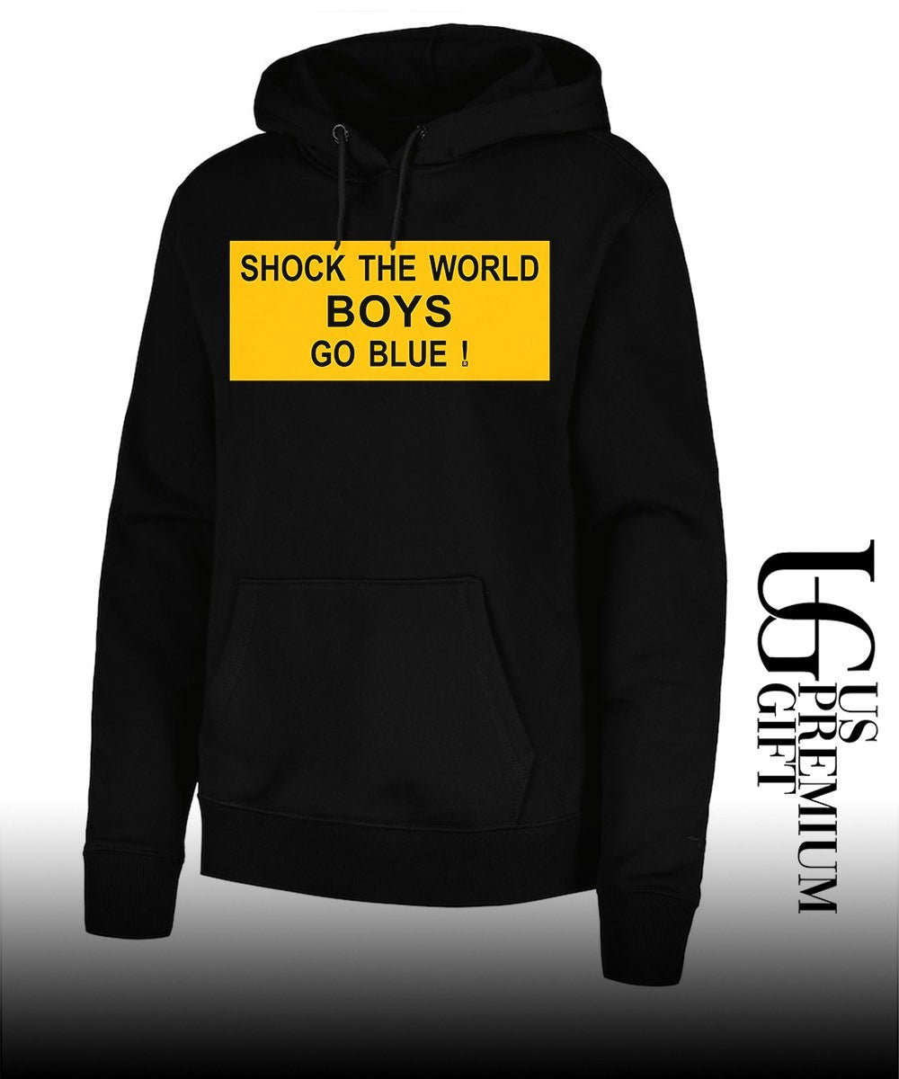 Shock the world boys go blue T-shirt