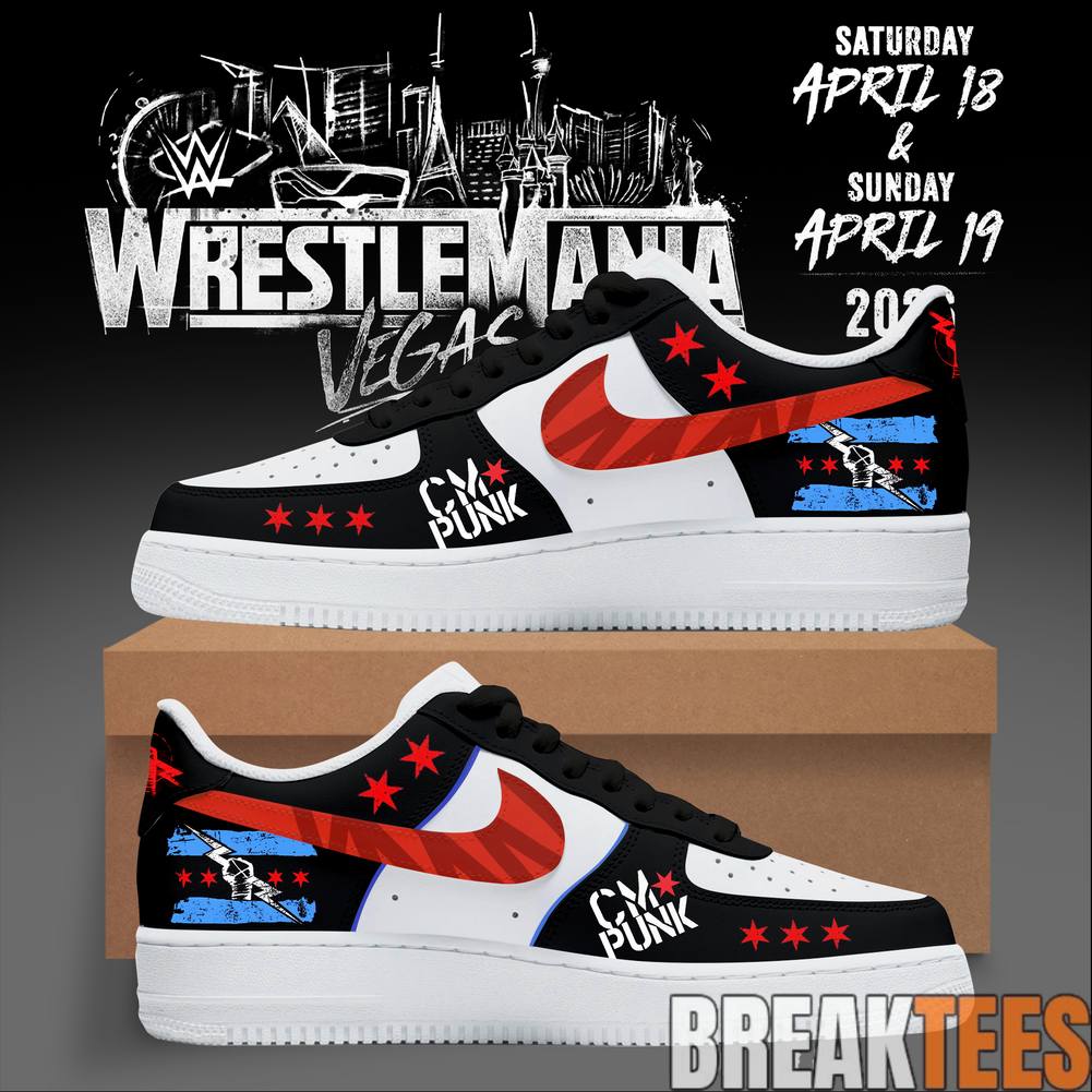 CM Punk Rebellion Air Force 1 Sneaker