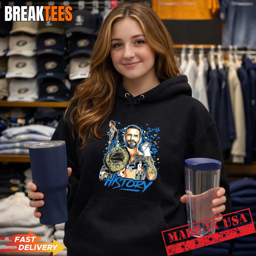 CM Punk WWE history graphic T-Shirt