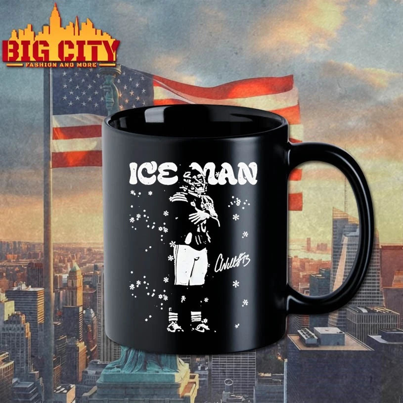 Caleb Williams Ice Man black and white signature shirt