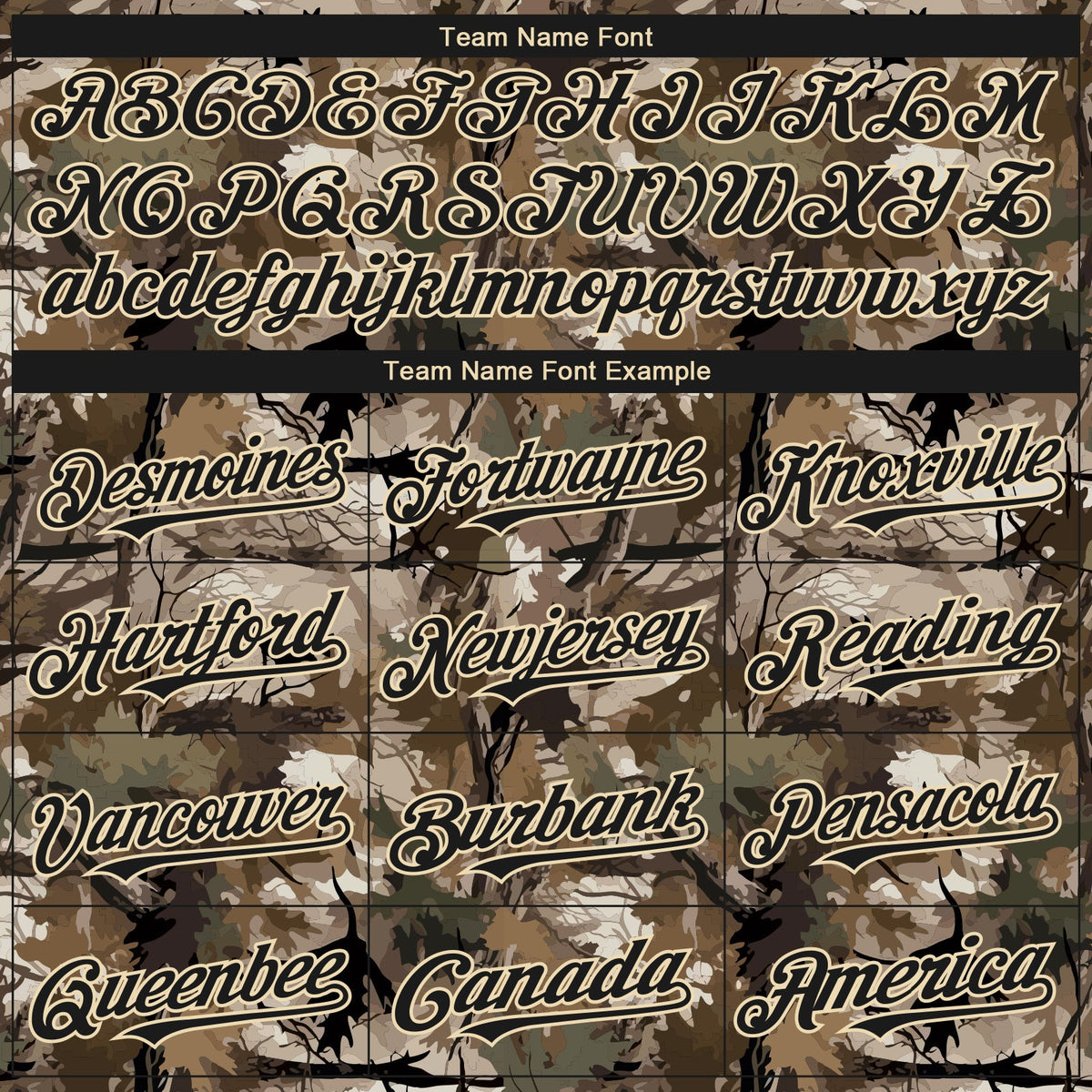 Custom Camo Black-Cream 3D Woodland Camo Authentic Salute To Service Baseball Jersey