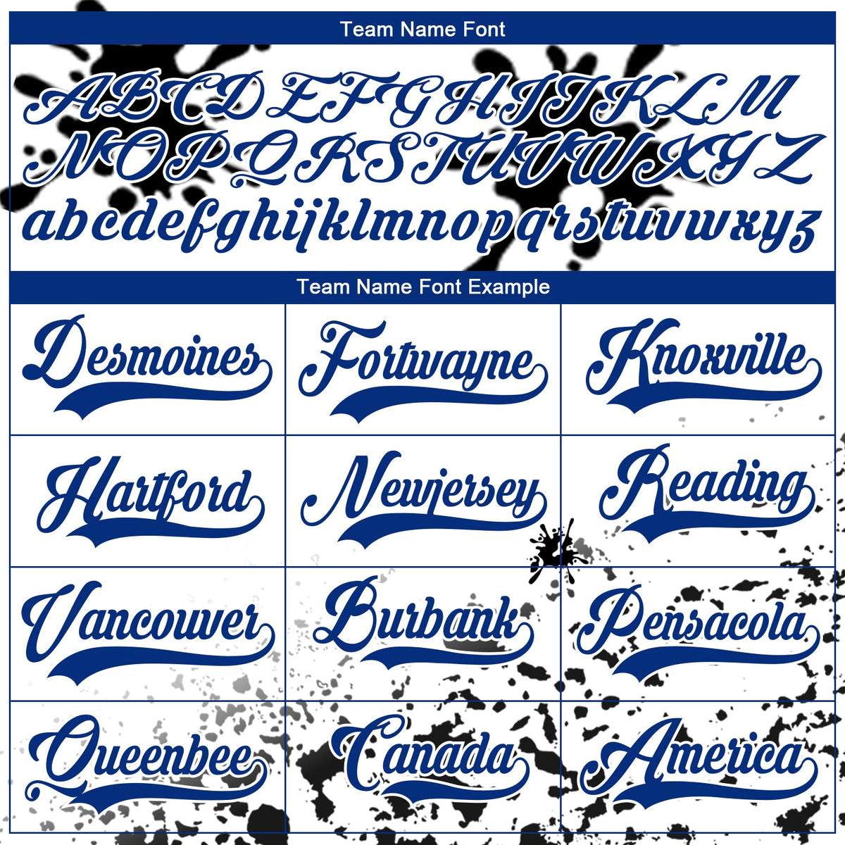 Custom Camo Royal Black-White Splash Hockey Lace Neck Jersey