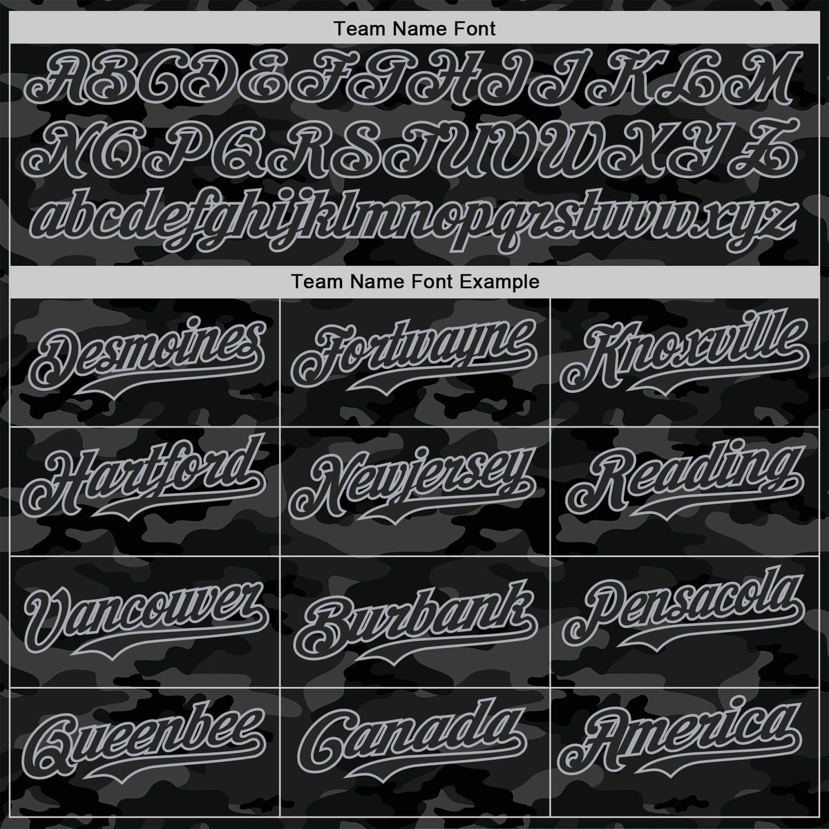Custom Camo Black-Gray Dark Camouflage Tactical Style Authentic Salute To Service Baseball Jersey