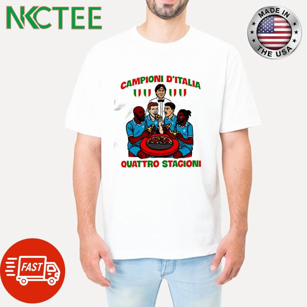 Campioni D-Italia quattro stagioni pizza soccer shirt
