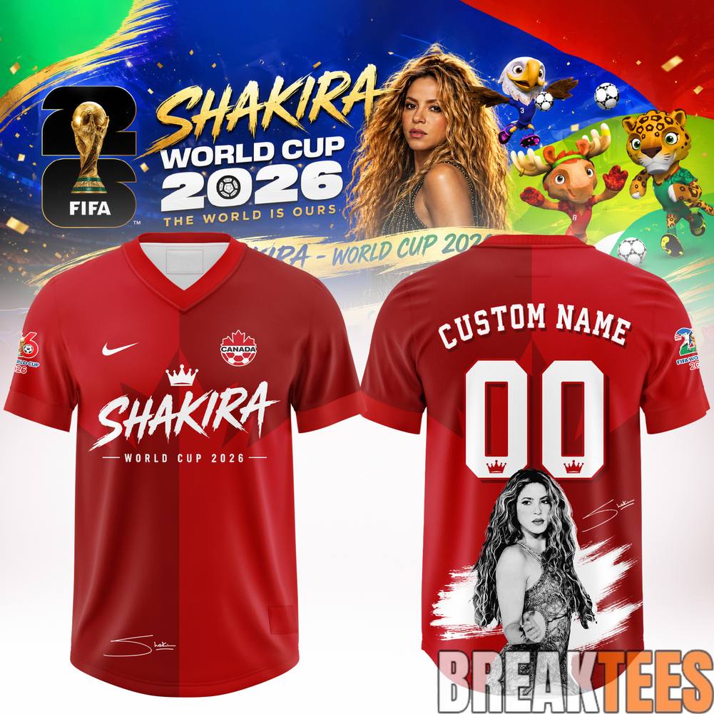 Canada National Football Team x Shakira World Cup 2026 Legacy Edition Custom Jersey