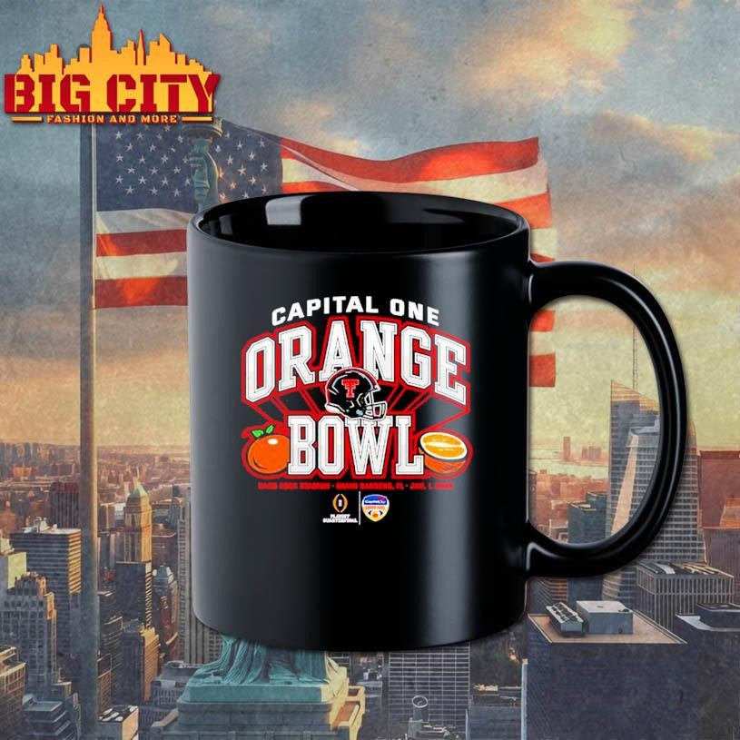 Capital One Orange Bowl 2026 CFP Texas Tech Red Raiders helmet Shirt