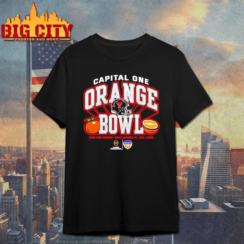Capital One Orange Bowl 2026 CFP Texas Tech Red Raiders helmet Shirt