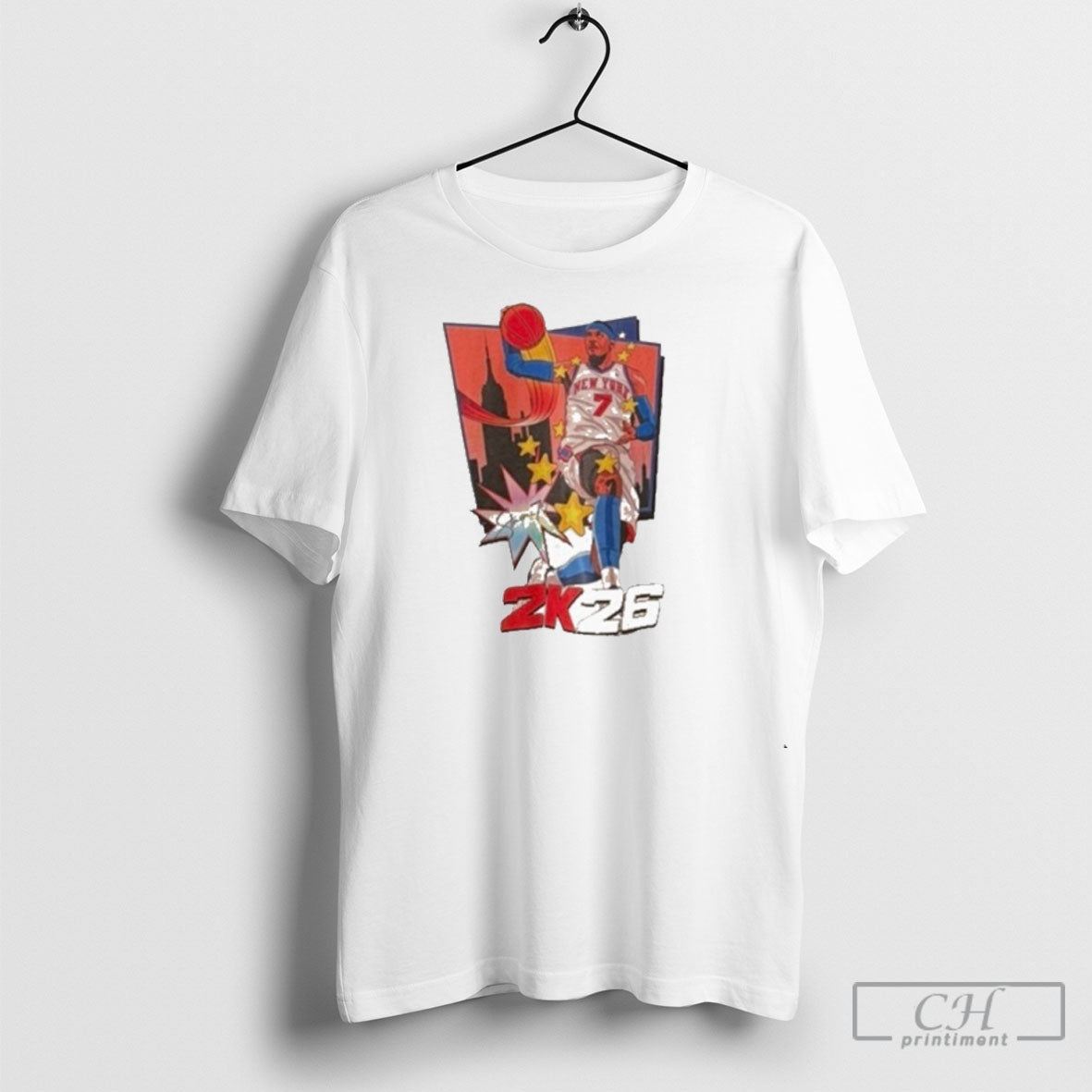 Carmelo Anthony York Knicks Nba 2k26 T Shirt