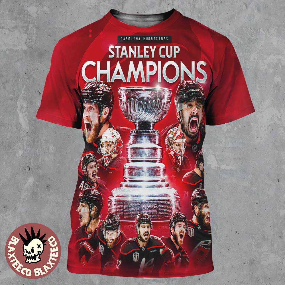 Carolina Hurricanes 2026 NHL Stanley Cup Champions All Over Print Shirt