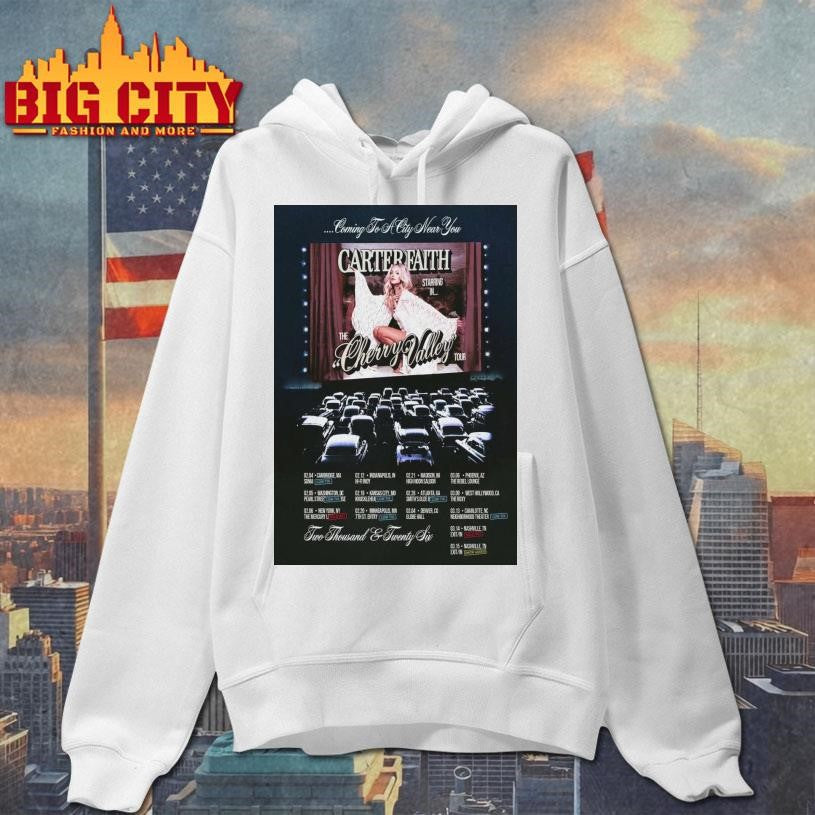 Carter Faith The Cherry Valley Tour 2026 Poster Shirt