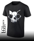 Cat skull logo shirt