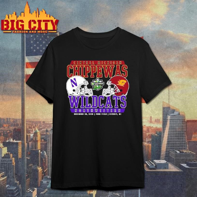 Central Michigan Chippewas Vs Northwestern Football Gameabove Sports Bowl Shirt