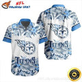 Cerulean Wave - Tennessee Titans Aloha Shirt