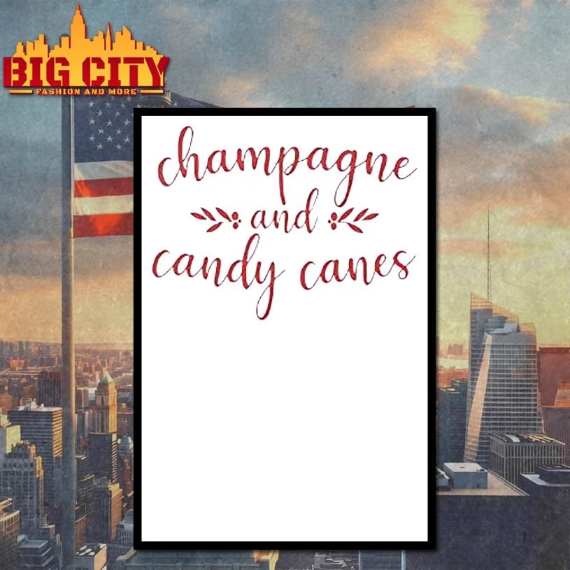 Champagne And Candy Canes Christmas shirt