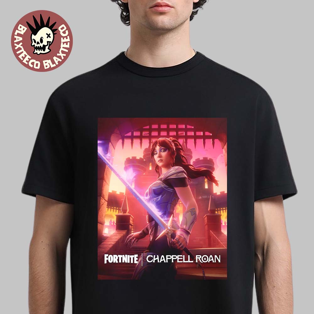 Chappell Roan X Fortnite 2026 Fortnite Festival Icon Roan Of Arc Skin Art T-Shirt