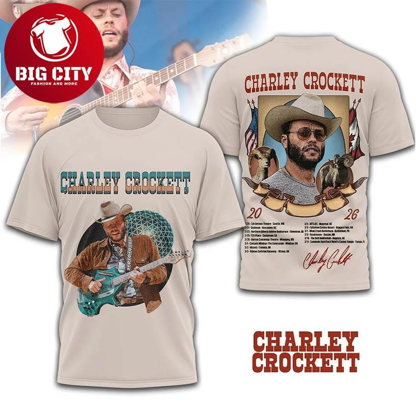 Charley Crockett 2026 Tour Two Sided Shirt