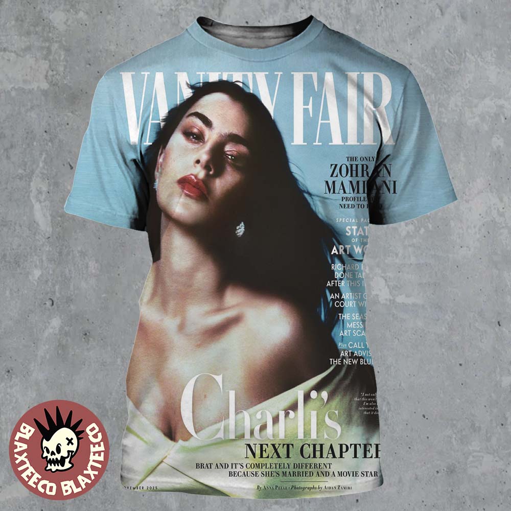 Charli XCX Graces The Cover Of Vanity Fair Magazine November 2025 Chari’s Next Chapter All Over Print Shirt