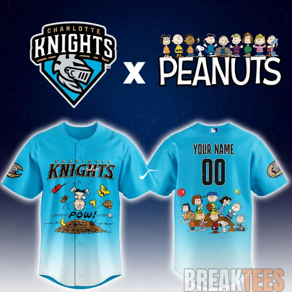 Charlotte Knights Peanuts Night MiLB 2026 Personalized Baseball Jersey