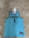 Charlotte Hornets #1 LaMelo Ball 25 Hornets City Green Style 2
