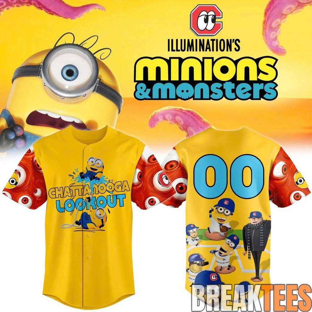 Chattanooga Lookouts x Minions & Monster Baseball Jersey