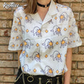 Cheesecat Button Up Hawaiian Shirt