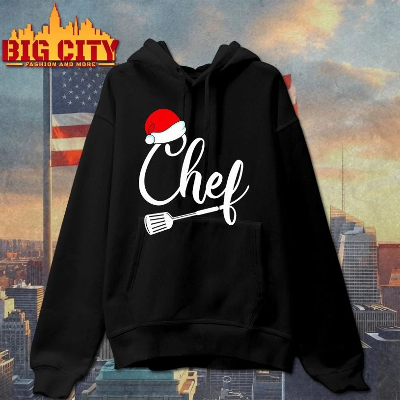 Chef Christmas Cook Hat santa shirt
