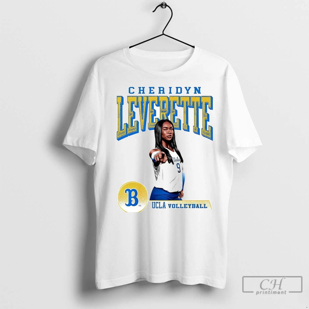 Cheridyn Leverette Cartoon Portrait Ucla Volleyball T Shirts