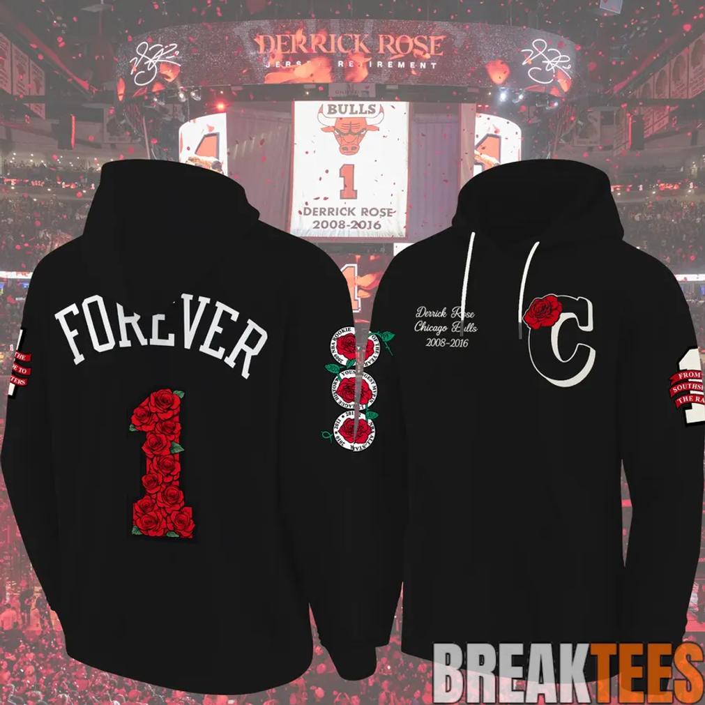 Chicago Bulls x Legend Derrick Rose Black Hoodie
