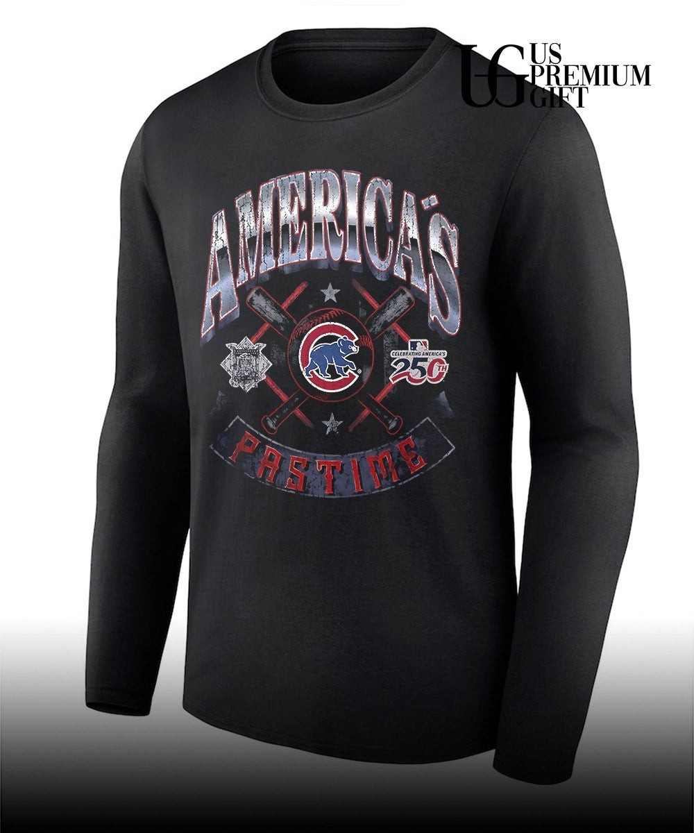 Chicago Cubs baseball Americana 250th Pastime celebrating logo shirt