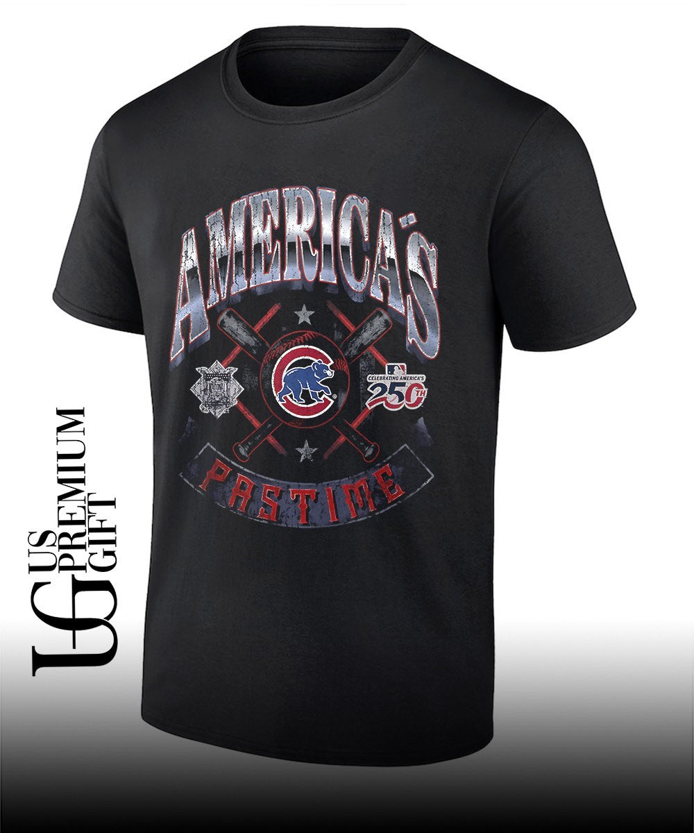 Chicago Cubs baseball Americana 250th Pastime celebrating logo shirt