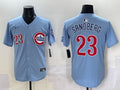 Chicago Cubs #23 Ryne Sandberg Cubs Retro Adult Style 4