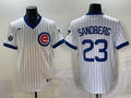 Chicago Cubs #23 Ryne Sandberg Cubs Retro Adult Style 9