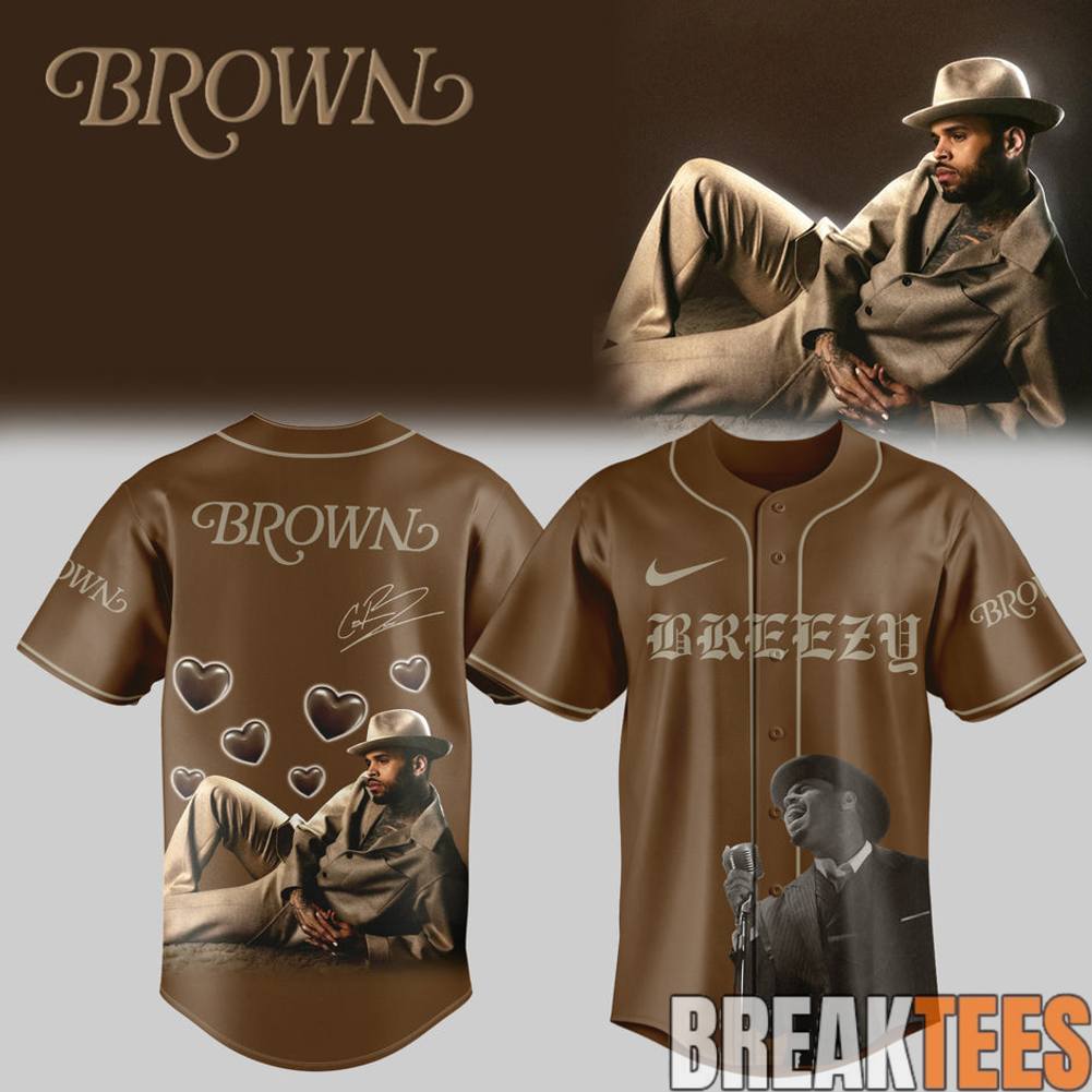 Chris Brown BROWN Album Special Baseball Jersey