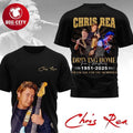 Chris Rea Driving Home For Christmas 1951-2025 Thank You For The Memories Two Sided Shirt