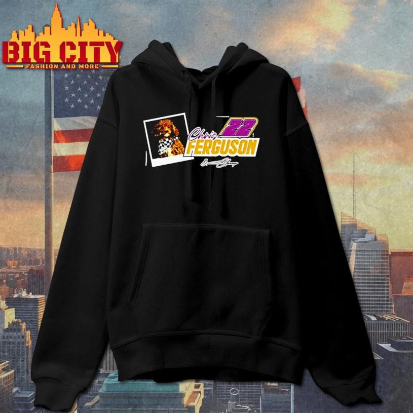 Chris and Champ Ferguson ya gotta get a little mud on your paws car racing dog signature shirt