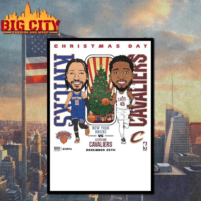 Christmas Day 2025 NBA Matchup Knicks Vs. Cavaliers shirt