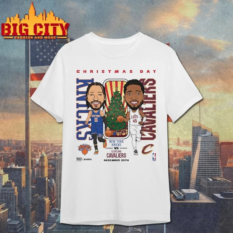 Christmas Day 2025 NBA Matchup Knicks Vs. Cavaliers shirt