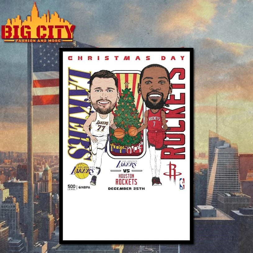 Christmas Day 2025 NBA Matchup Lakers Vs. Rockets shirt