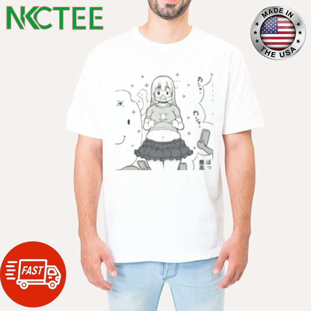 Chubby anime girl comic shirt