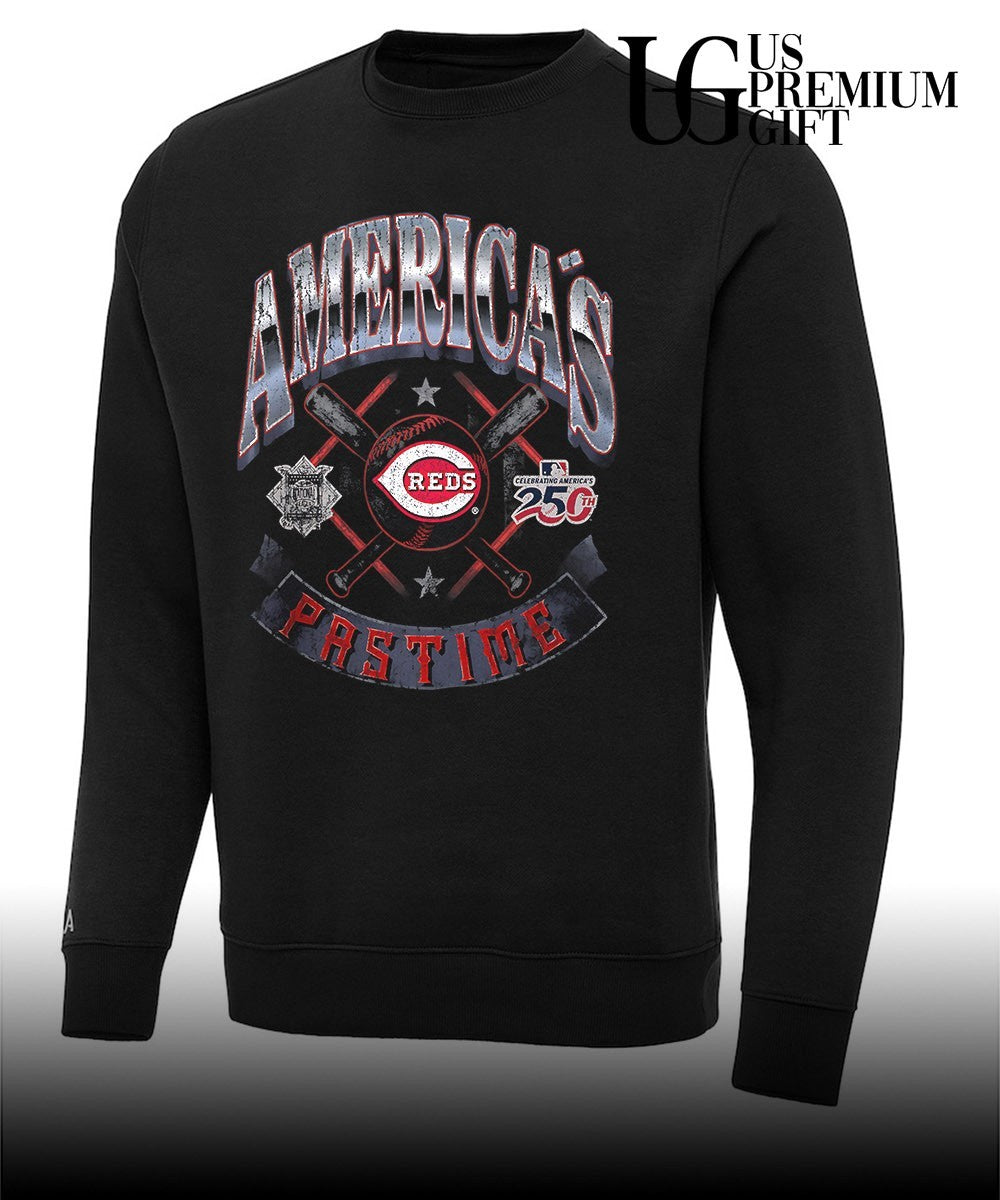 Cincinnati Reds baseball Americana 250th Pastime celebrating logo shirt