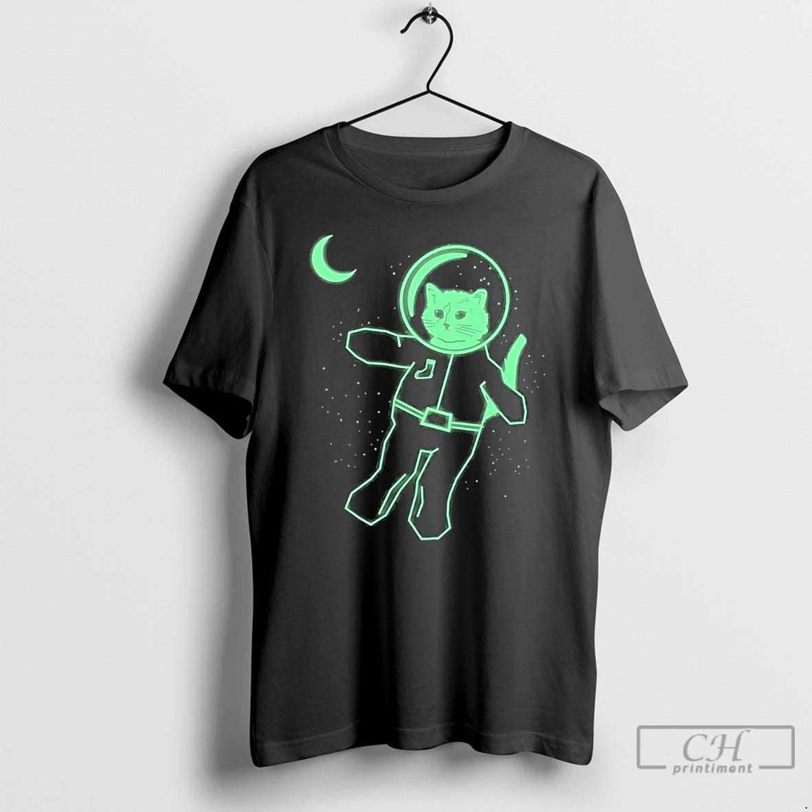 Classic Cat Glow In The Dark Astronaut