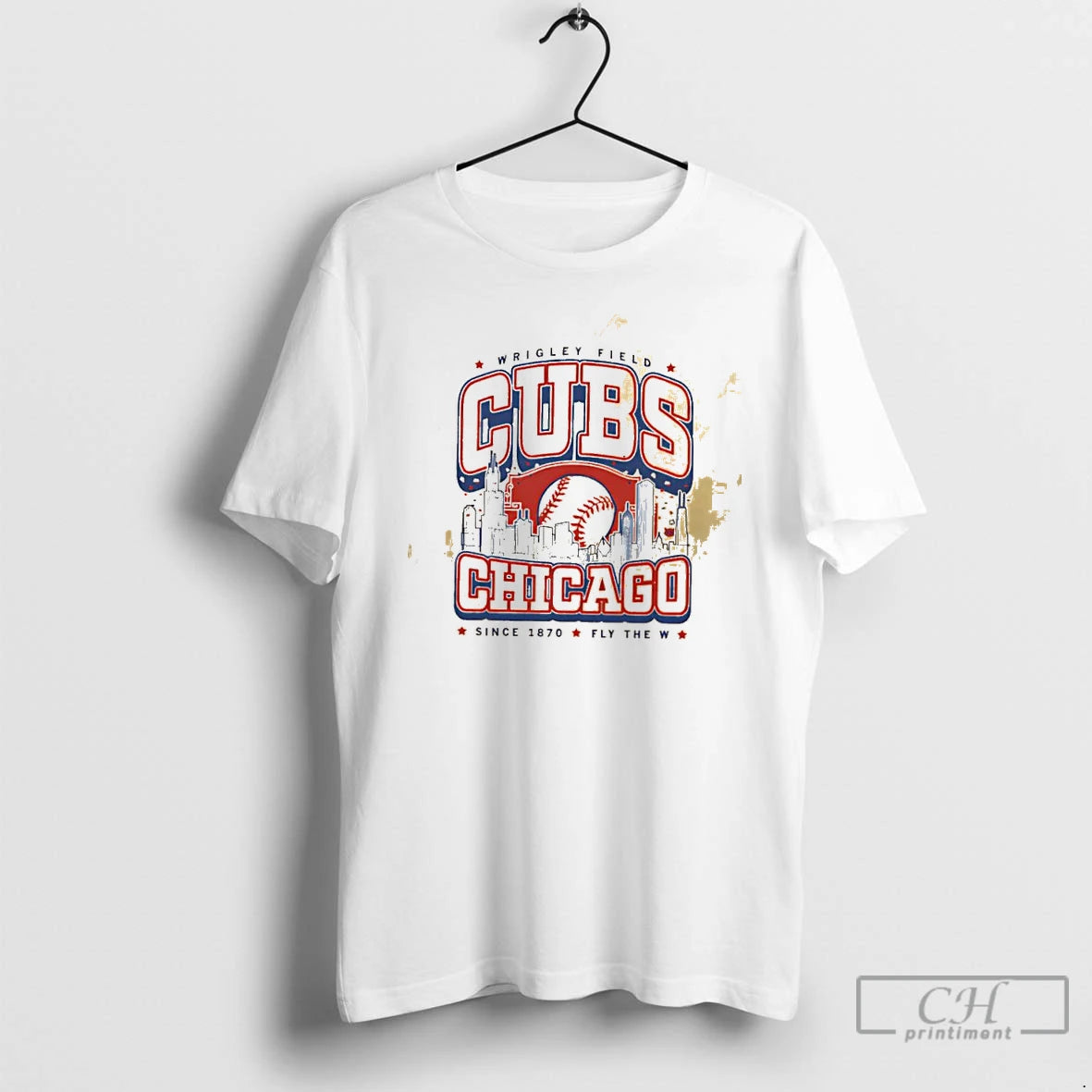 Classic Chicago Cubs Wrigley Field Since 1870 Fly The W