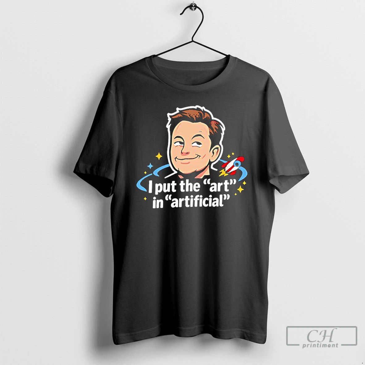 Classic Elon Musk I Put The Art In Artificial Cartoon