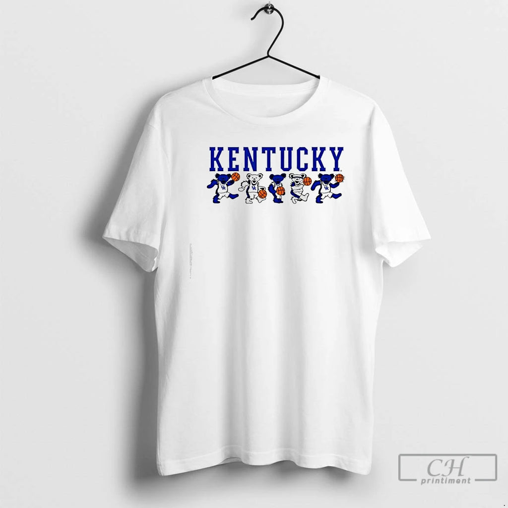 Classic Grateful Dead Dancing Bears Kentucky Wildcats Basketball Logo