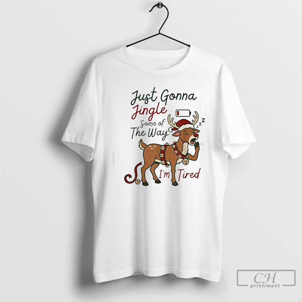 Classic Just Gonna Jingle Some Of The Way Im Tired Reindeer Christmas T Shirts Sweater