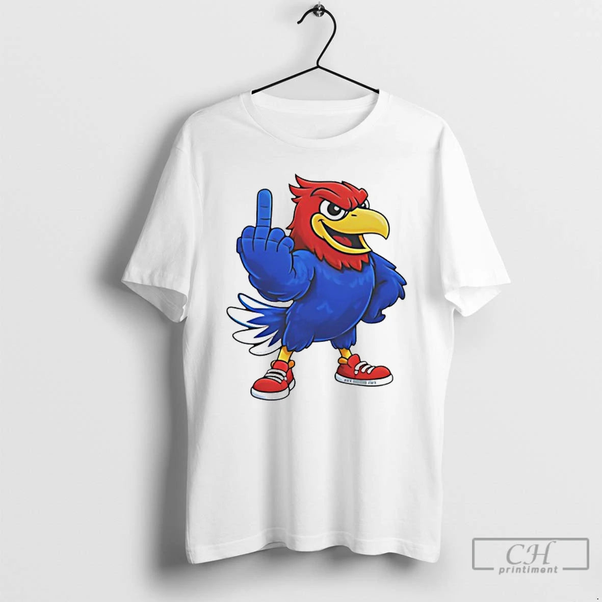Classic Kansas Jayhawks Middle Finger Mascot