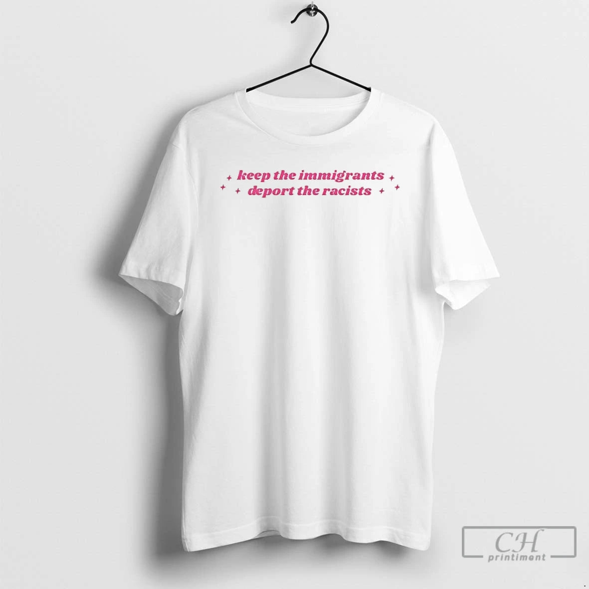 Classic Keep The Immigrants Deport The Racists Pink