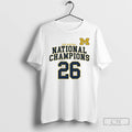 Classic Michigan Wolverines Basketball 26 National Champions