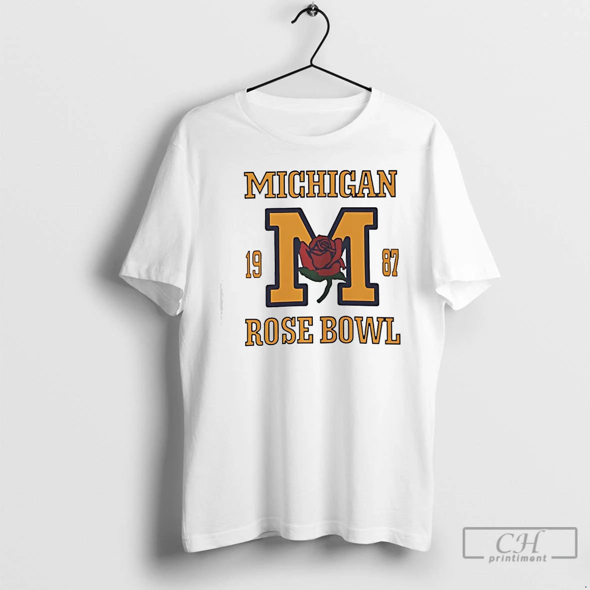 Classic Michigan Wolverines Basketball Rose Bowl 1987
